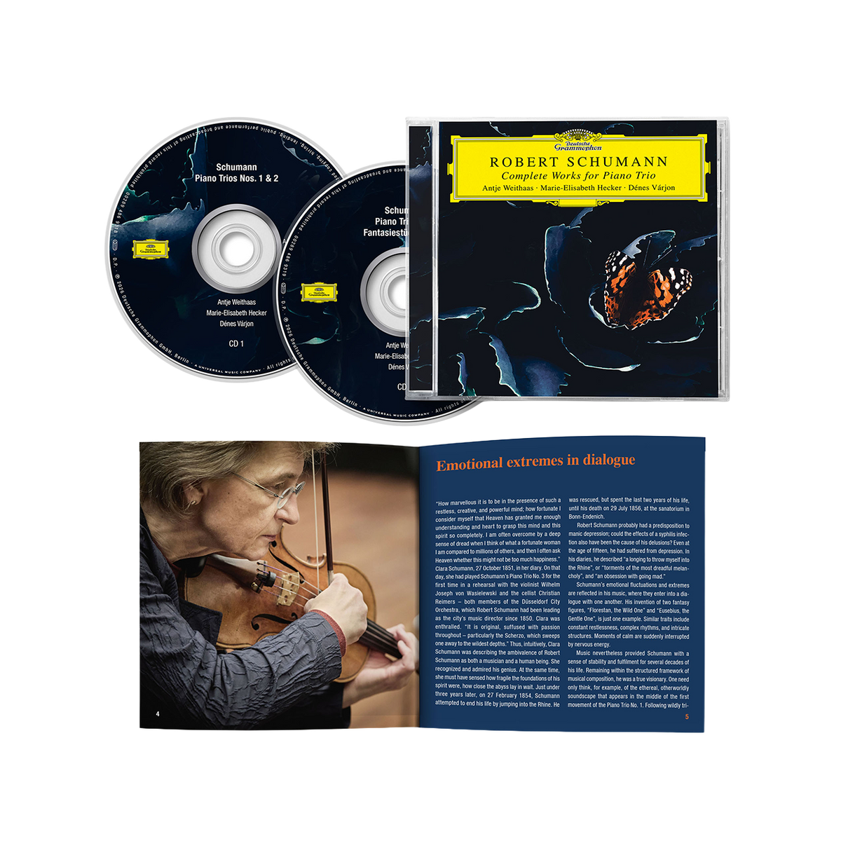 Antje Weithaas, Marie-Elisabeth Hecker, Dénes Várjon - Schumann: Complete Works for Piano Trio - 2CD
