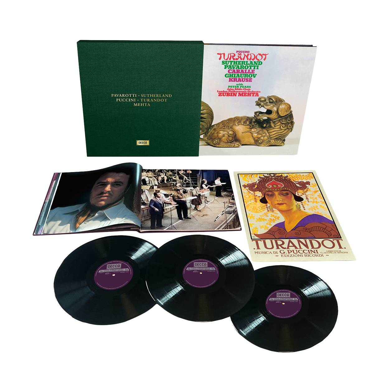 Luciano Pavarotti - Puccini: Turandot - 3LP Box Set