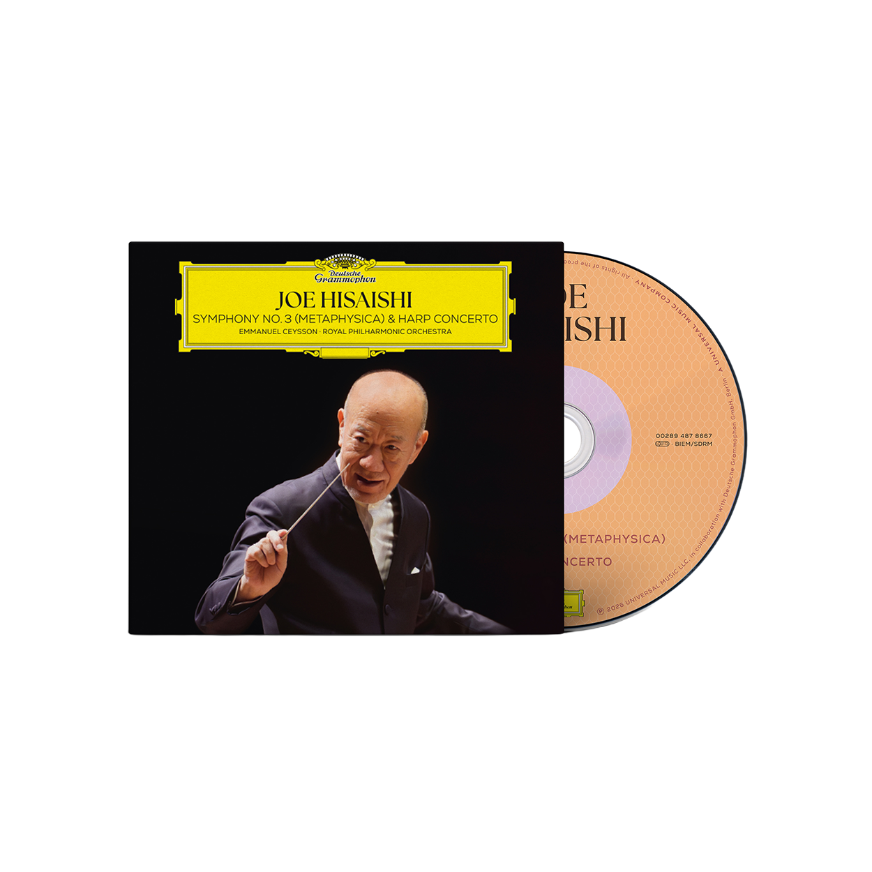 Joe Hisaishi - Symphony No.3 (Metaphysica) & Harp Concerto CD