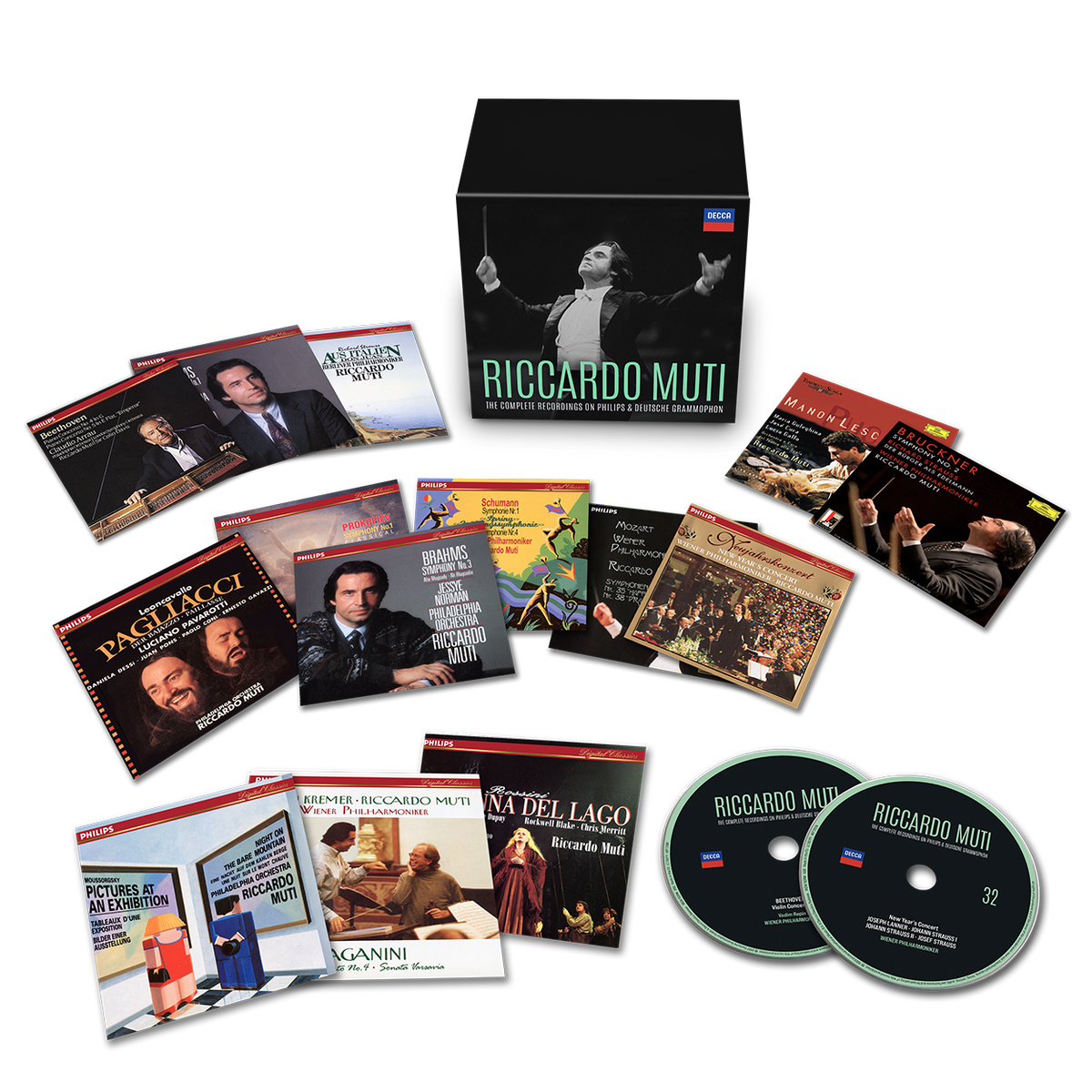 Riccardo Muti - Complete Recordings on Philips & Deutsche Grammophon: 33 CD + 4 DVD Box Set