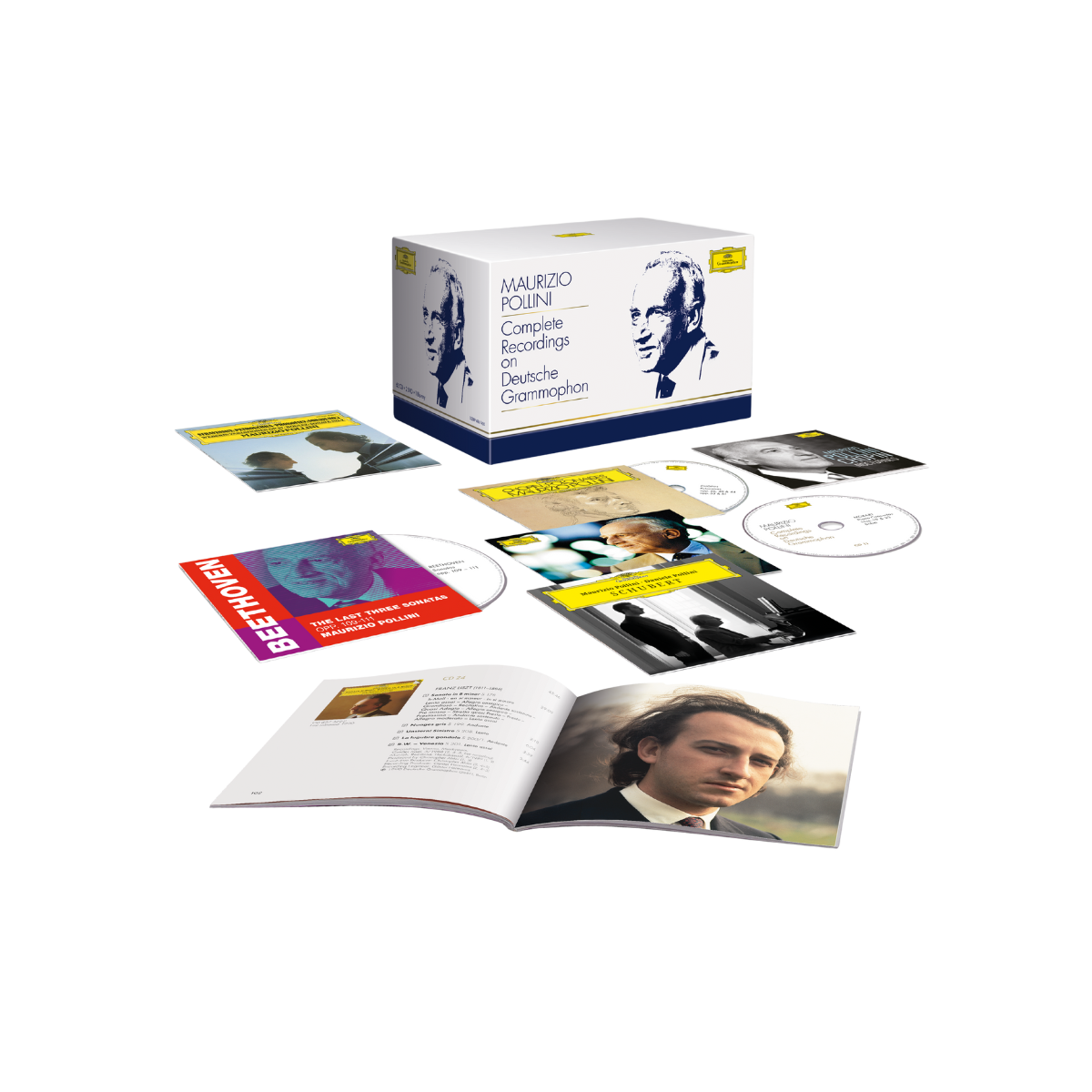 Maurizio Pollini - Complete Recordings on Deutsche Grammophon (62CD, 2DVD + 1BluRay Boxset)