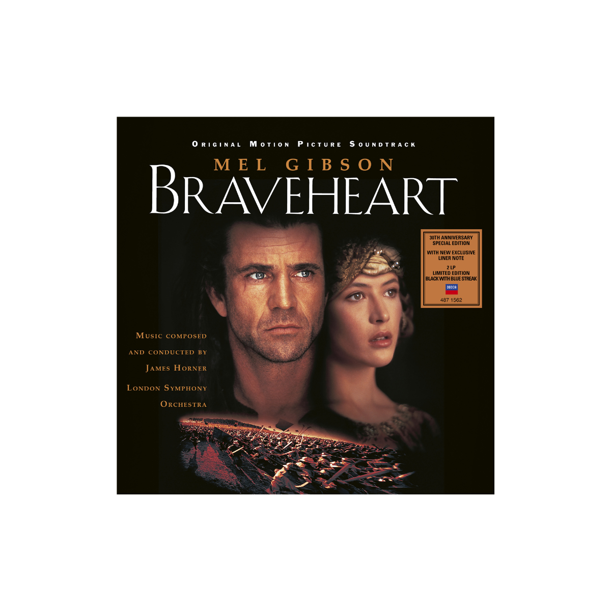 James Horner - Braveheart (Original Motion Picture Soundtrack - 30th Anniversary Edition) - Blue Streak Vinyl