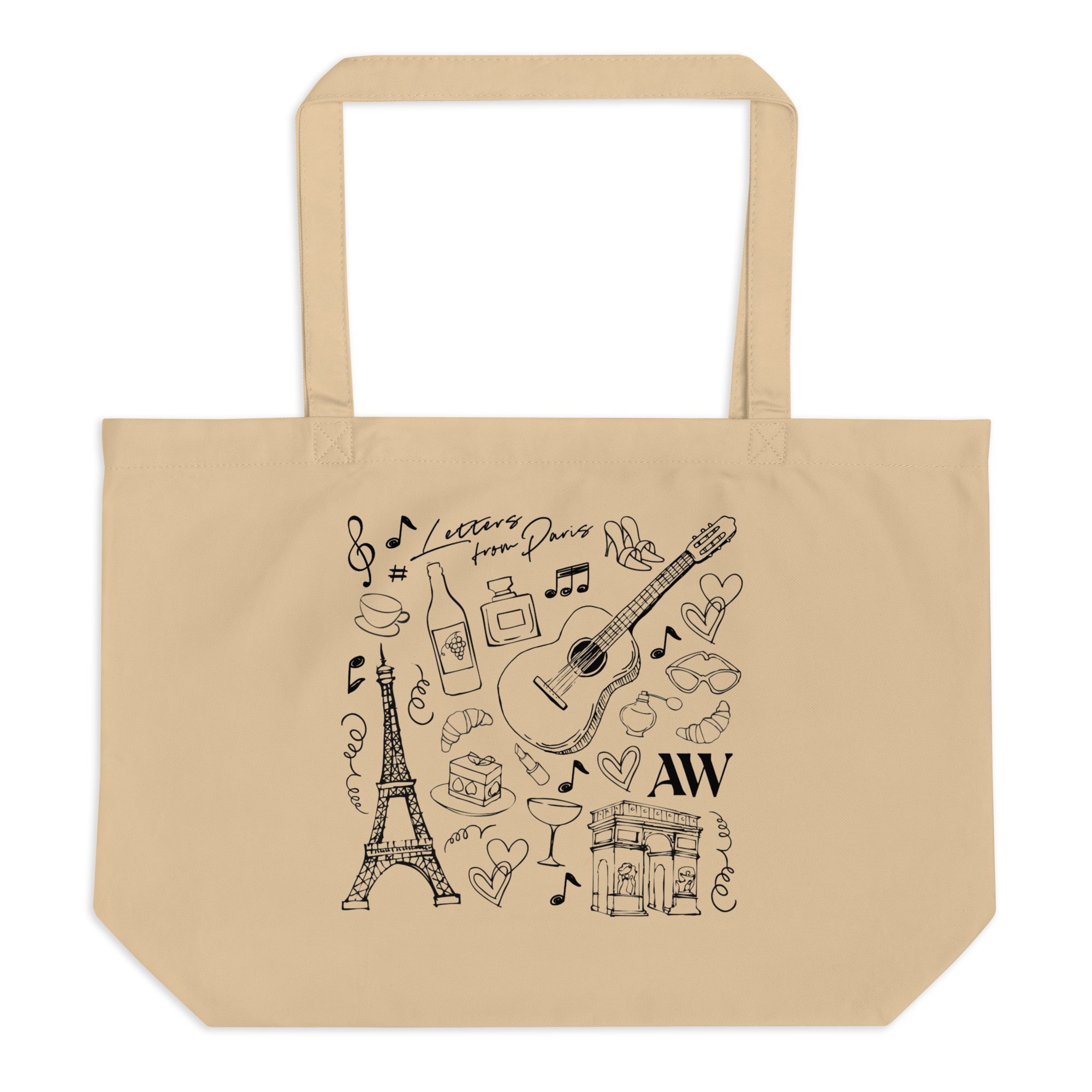 Alexandra Whittingham - Alexandra Whittingham Letters From Paris Tote Bag
