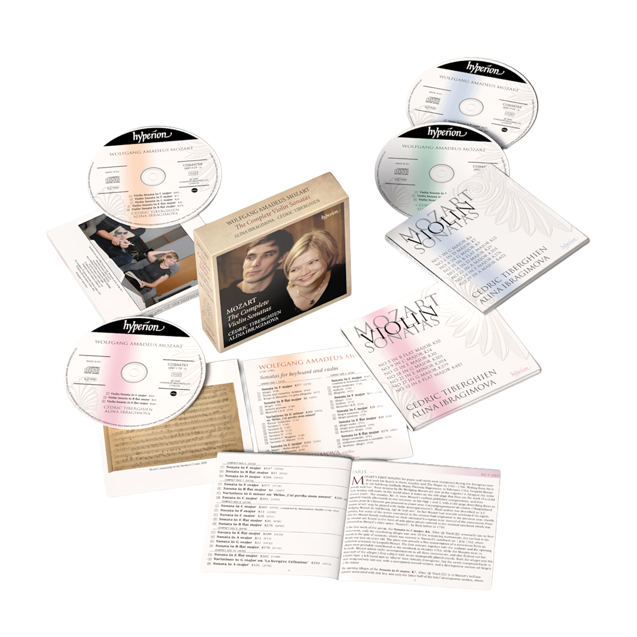 Alina Ibragimova, Cédric Tiberghien - Mozart: The Complete Violin Sonatas 10CD Boxset