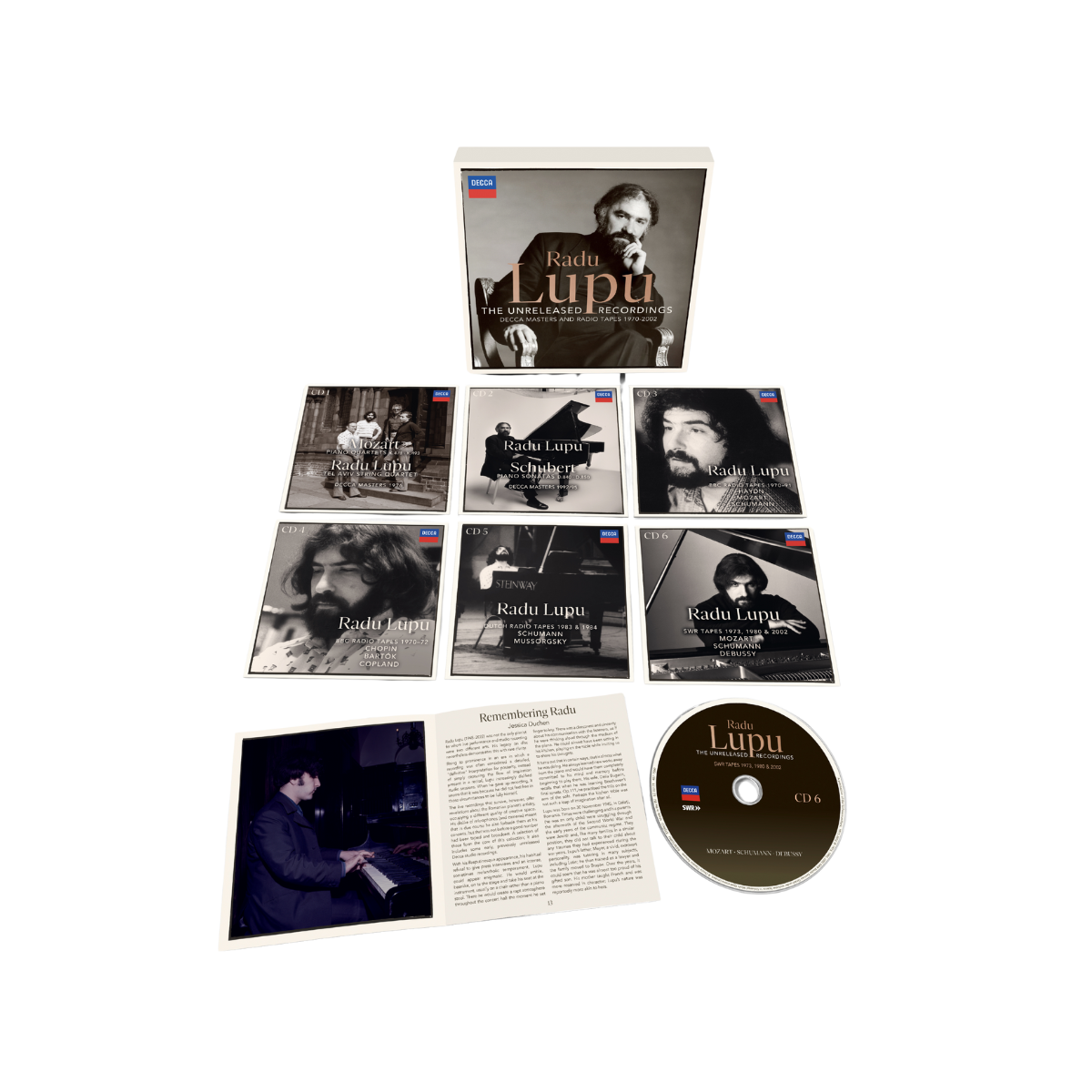Radu Lupu - The Unreleased Recordings (Decca Masters and Radio Tapes 1970-2002) - 6CD