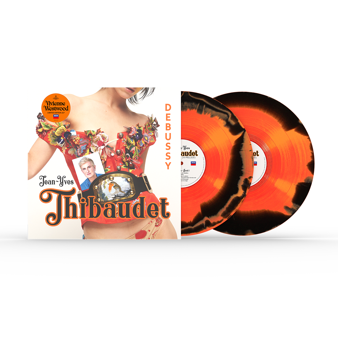 Jean-Yves Thibaudet - Debussy Preludes (Designed by Vivienne Westwood): Orange/Black Vinyl 2LP
