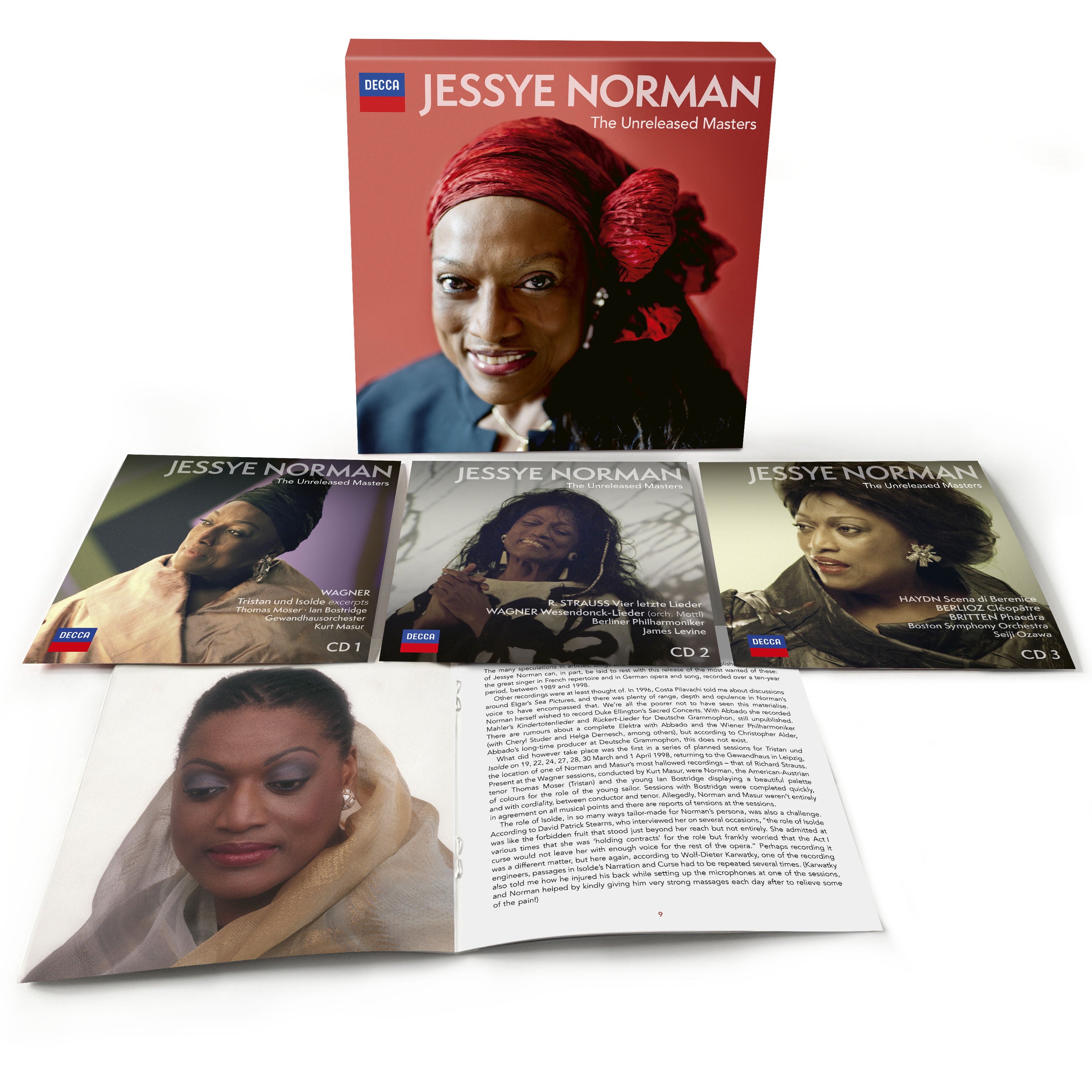 Jessye Norman - Jessye Norman - The Unreleased Masters (Strauss-Wagner-Berlioz-Haydn-Britten): 3CD