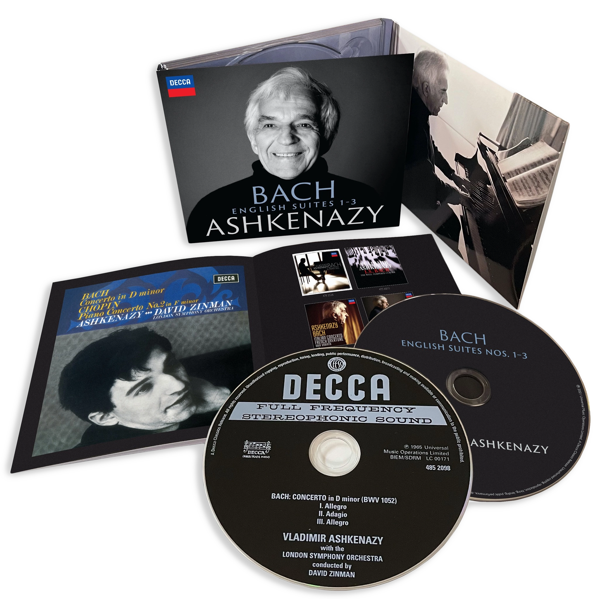 Vladimir Ashkenazy - Bach - English Suites 1-3: 2CD
